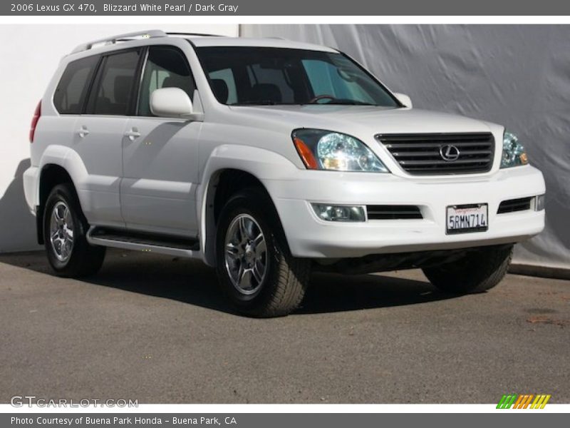 Blizzard White Pearl / Dark Gray 2006 Lexus GX 470