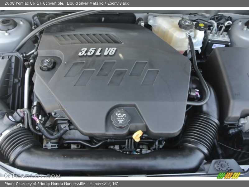 Liquid Silver Metallic / Ebony Black 2008 Pontiac G6 GT Convertible