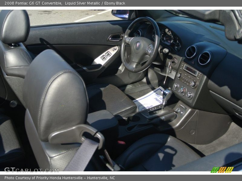 Liquid Silver Metallic / Ebony Black 2008 Pontiac G6 GT Convertible