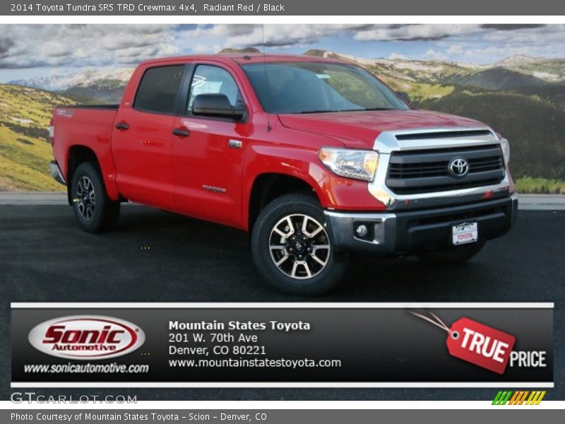 Radiant Red / Black 2014 Toyota Tundra SR5 TRD Crewmax 4x4