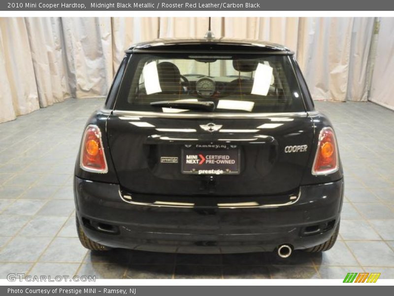 Midnight Black Metallic / Rooster Red Leather/Carbon Black 2010 Mini Cooper Hardtop
