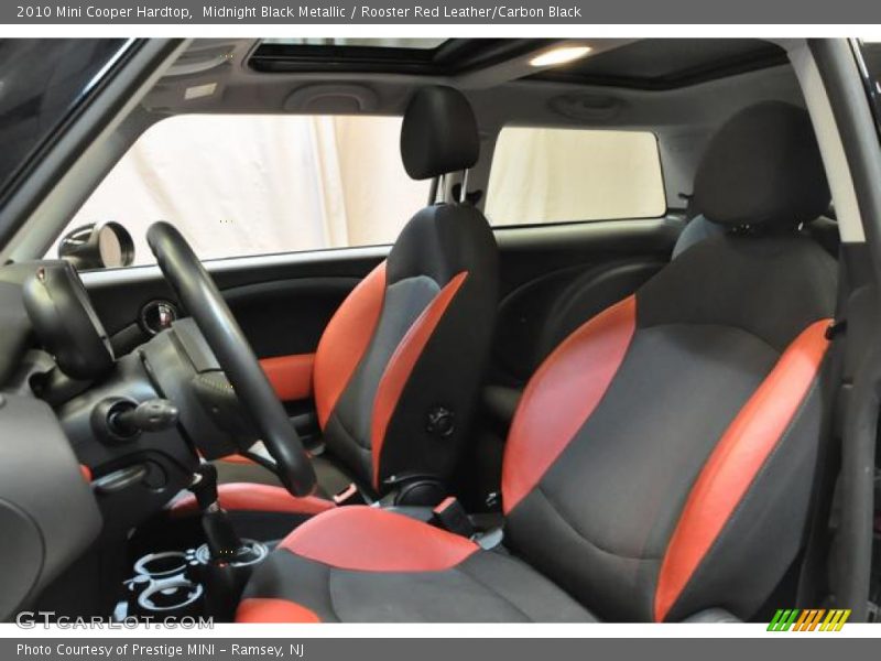 Midnight Black Metallic / Rooster Red Leather/Carbon Black 2010 Mini Cooper Hardtop