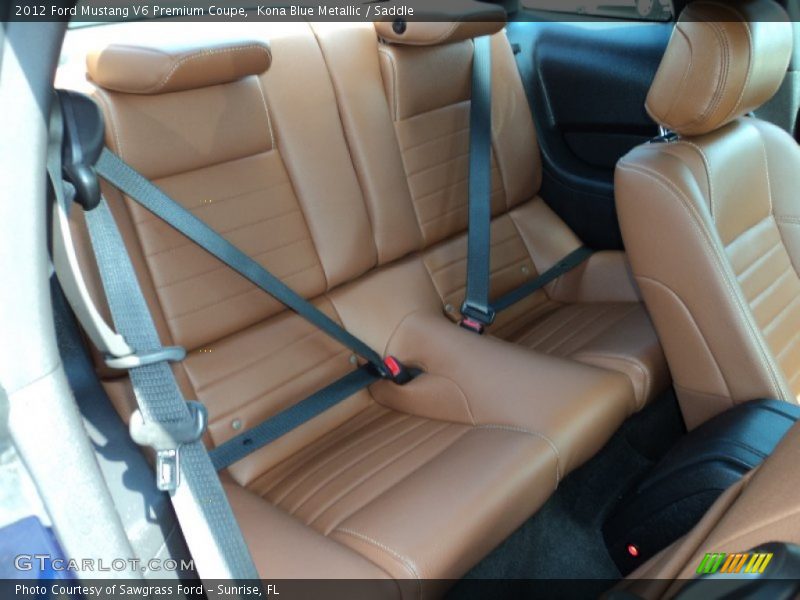 Kona Blue Metallic / Saddle 2012 Ford Mustang V6 Premium Coupe