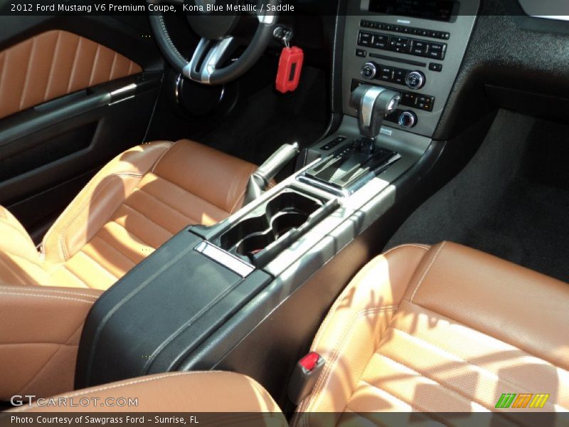 Kona Blue Metallic / Saddle 2012 Ford Mustang V6 Premium Coupe