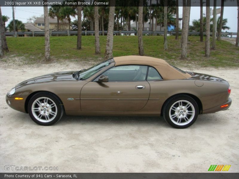 Roman Bronze / Oatmeal 2001 Jaguar XK XK8 Convertible