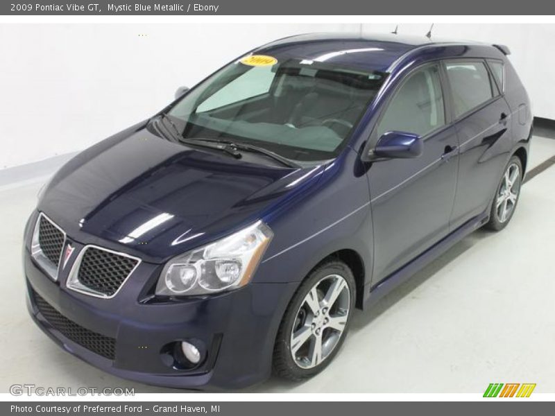 Mystic Blue Metallic / Ebony 2009 Pontiac Vibe GT