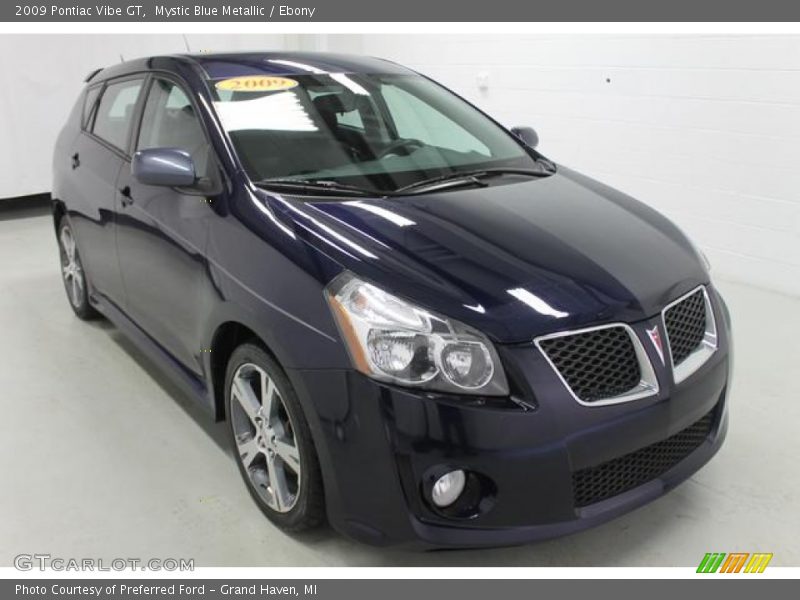 Mystic Blue Metallic / Ebony 2009 Pontiac Vibe GT