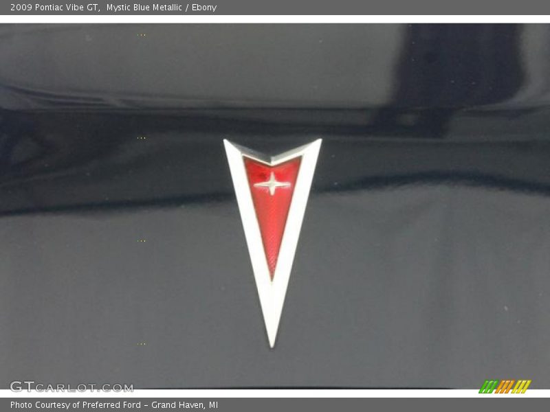 Mystic Blue Metallic / Ebony 2009 Pontiac Vibe GT