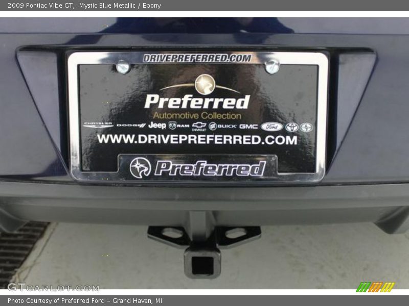 Mystic Blue Metallic / Ebony 2009 Pontiac Vibe GT