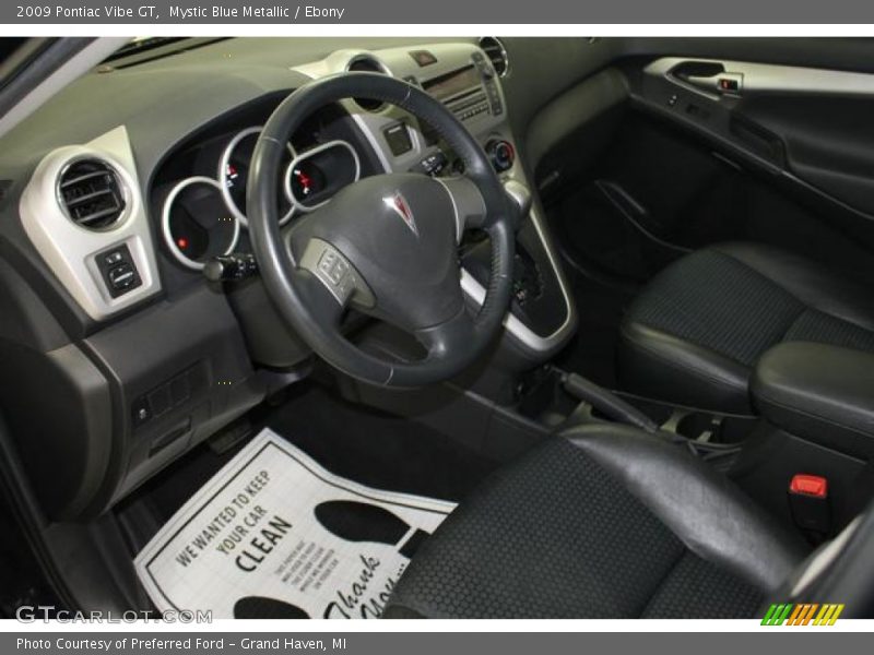 Mystic Blue Metallic / Ebony 2009 Pontiac Vibe GT