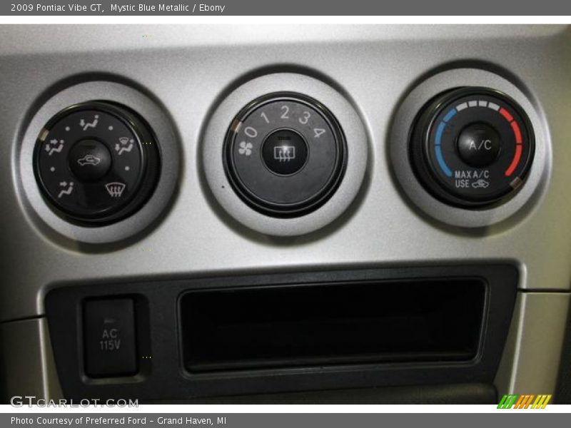 Mystic Blue Metallic / Ebony 2009 Pontiac Vibe GT