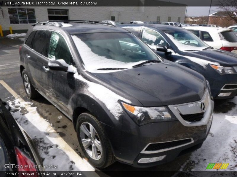 Grigio Metallic / Ebony 2011 Acura MDX Technology