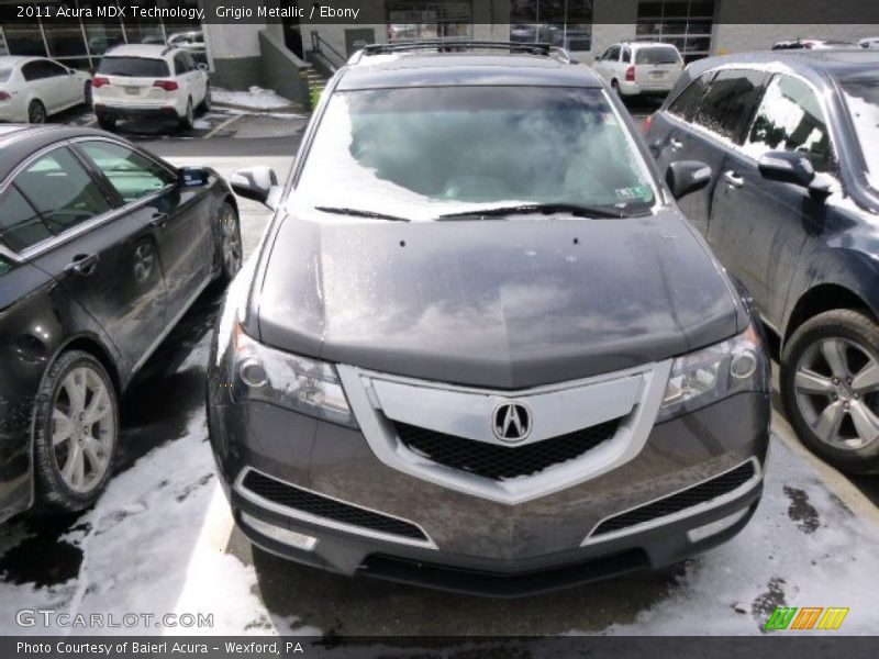 Grigio Metallic / Ebony 2011 Acura MDX Technology