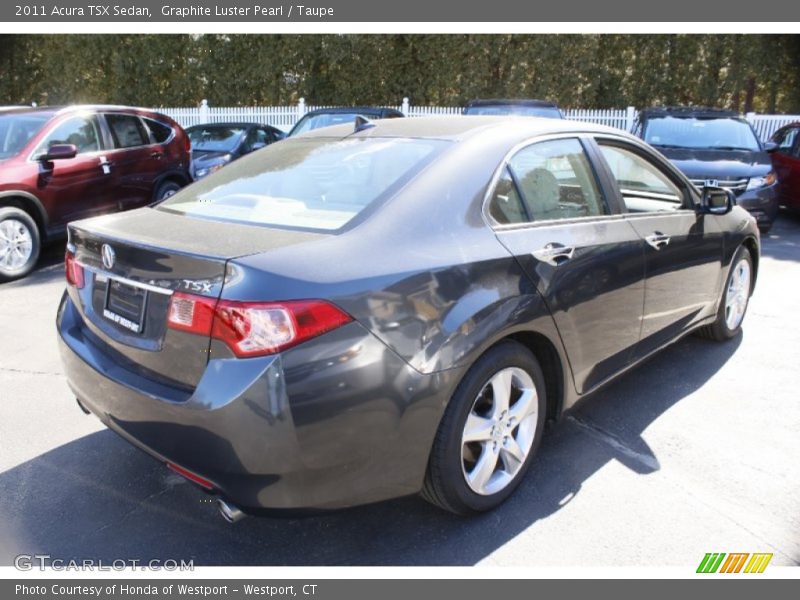 Graphite Luster Pearl / Taupe 2011 Acura TSX Sedan