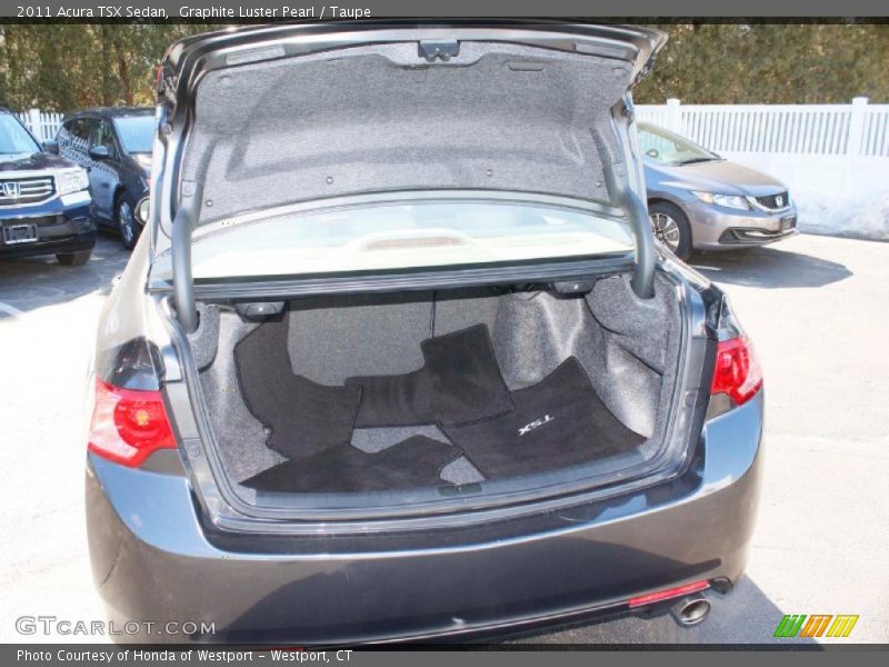 Graphite Luster Pearl / Taupe 2011 Acura TSX Sedan