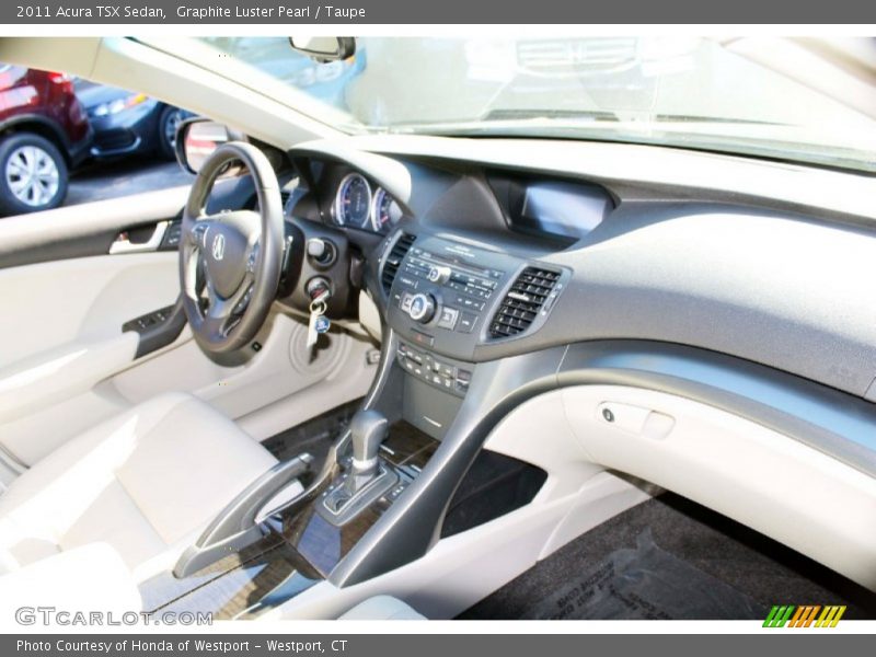Graphite Luster Pearl / Taupe 2011 Acura TSX Sedan