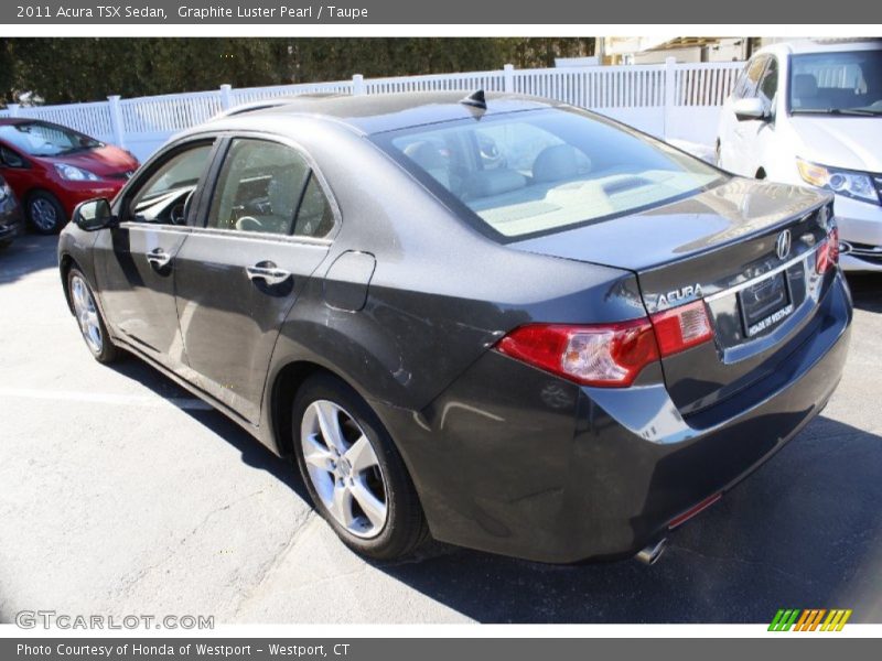 Graphite Luster Pearl / Taupe 2011 Acura TSX Sedan
