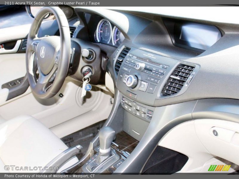 Graphite Luster Pearl / Taupe 2011 Acura TSX Sedan