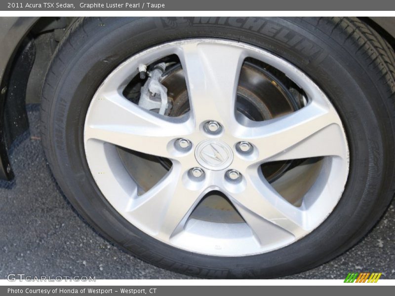 Graphite Luster Pearl / Taupe 2011 Acura TSX Sedan