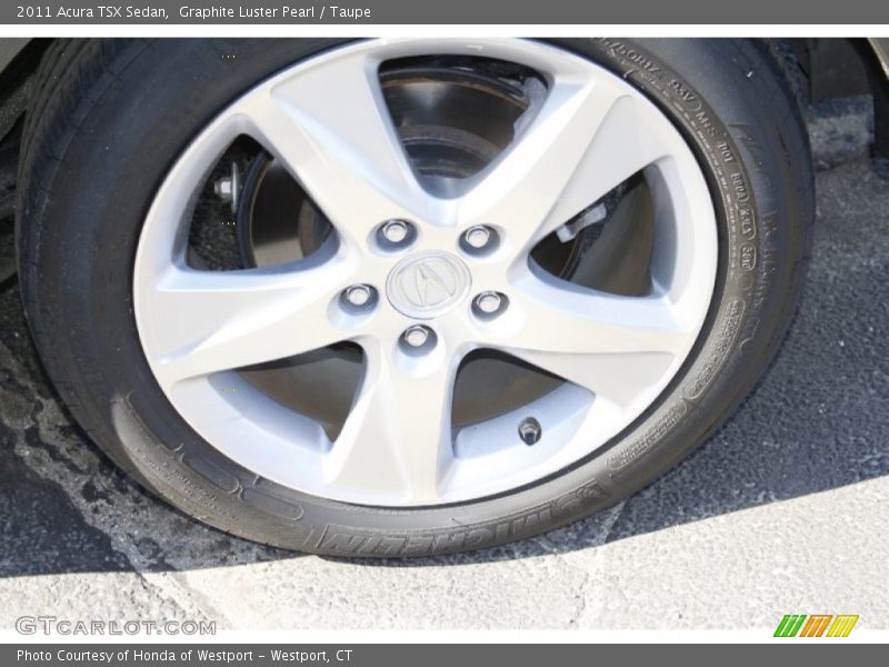 Graphite Luster Pearl / Taupe 2011 Acura TSX Sedan