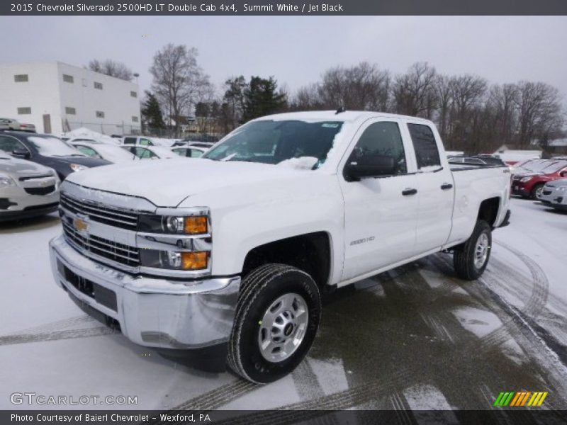 Summit White / Jet Black 2015 Chevrolet Silverado 2500HD LT Double Cab 4x4