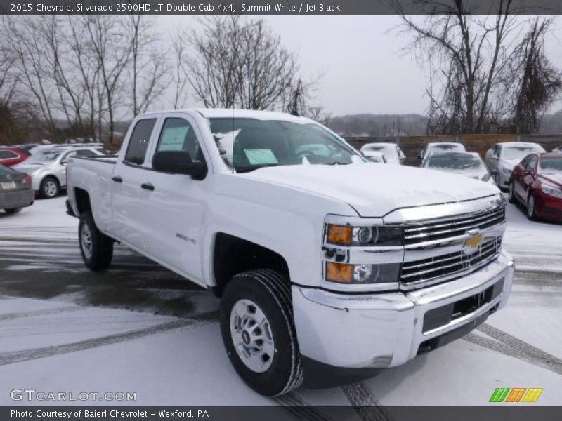 Summit White / Jet Black 2015 Chevrolet Silverado 2500HD LT Double Cab 4x4