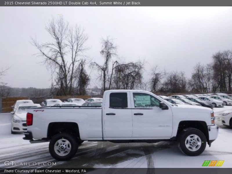 Summit White / Jet Black 2015 Chevrolet Silverado 2500HD LT Double Cab 4x4