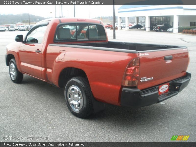 Barcelona Red Metallic / Graphite 2012 Toyota Tacoma Regular Cab