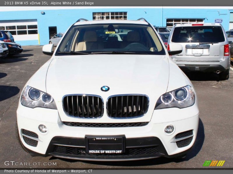 Alpine White / Sand Beige 2013 BMW X5 xDrive 35i