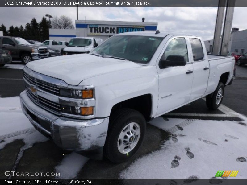 Summit White / Jet Black 2015 Chevrolet Silverado 2500HD LT Double Cab 4x4