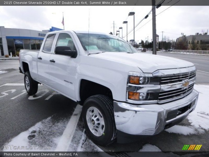 Summit White / Jet Black 2015 Chevrolet Silverado 2500HD LT Double Cab 4x4
