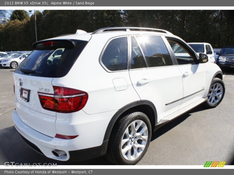 Alpine White / Sand Beige 2013 BMW X5 xDrive 35i