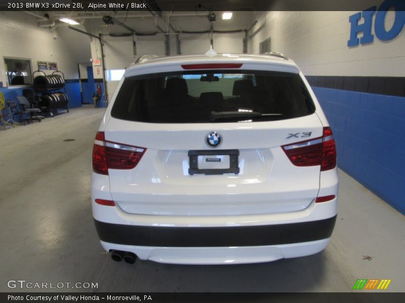 Alpine White / Black 2013 BMW X3 xDrive 28i