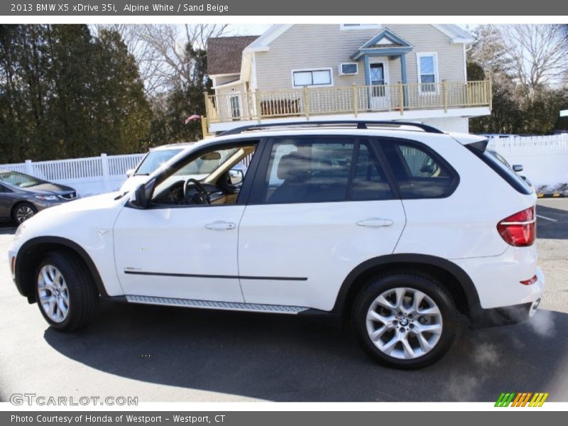 Alpine White / Sand Beige 2013 BMW X5 xDrive 35i