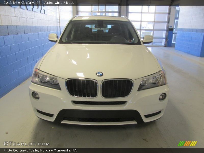 Alpine White / Black 2013 BMW X3 xDrive 28i