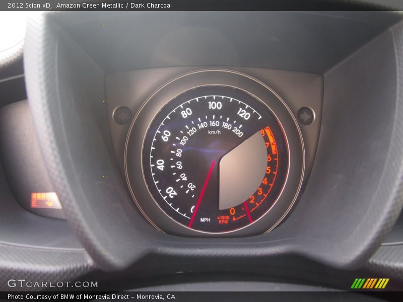 Amazon Green Metallic / Dark Charcoal 2012 Scion xD