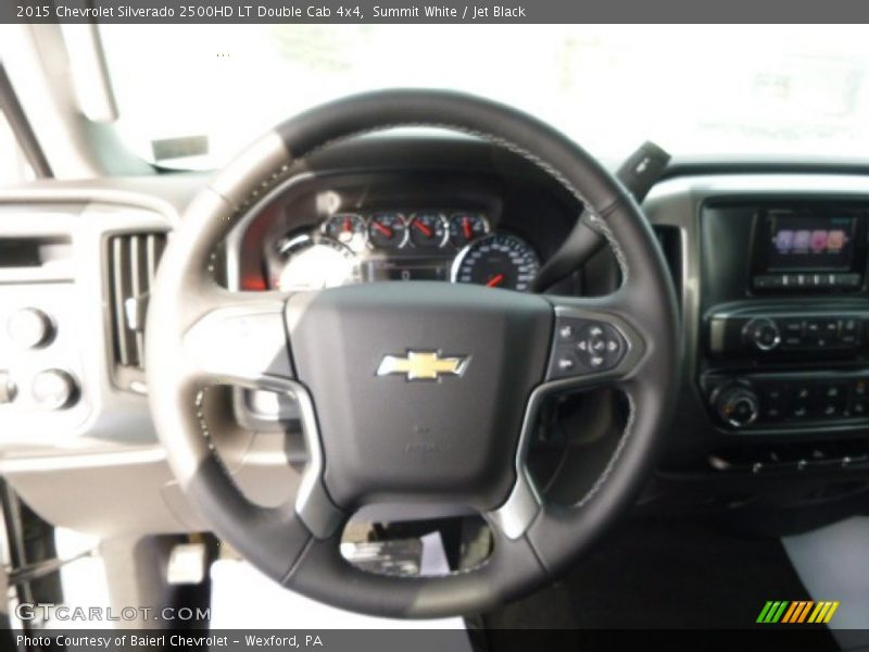 Summit White / Jet Black 2015 Chevrolet Silverado 2500HD LT Double Cab 4x4