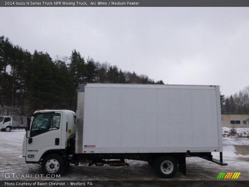 Arc White / Medium Pewter 2014 Isuzu N Series Truck NPR Moving Truck