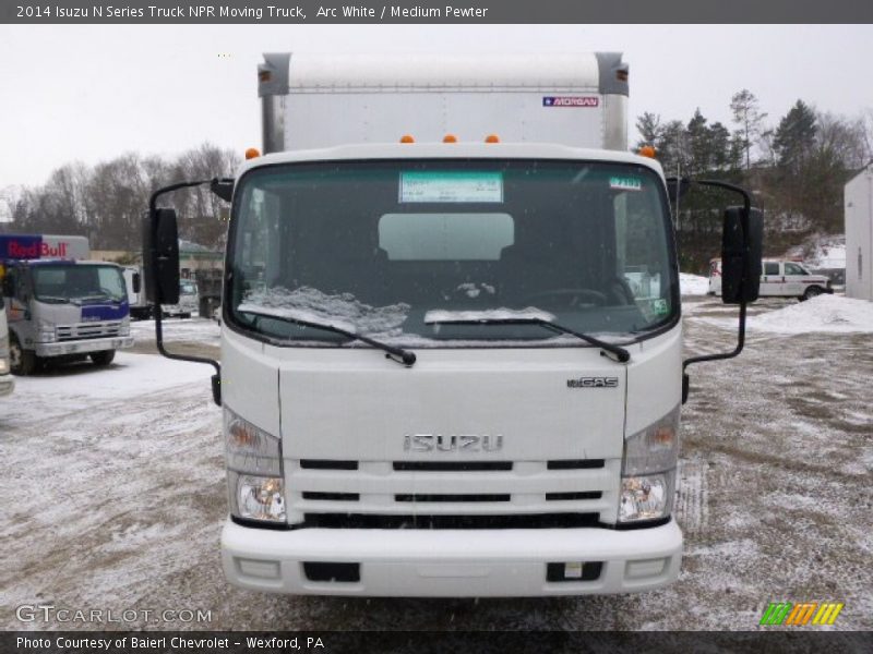 Arc White / Medium Pewter 2014 Isuzu N Series Truck NPR Moving Truck