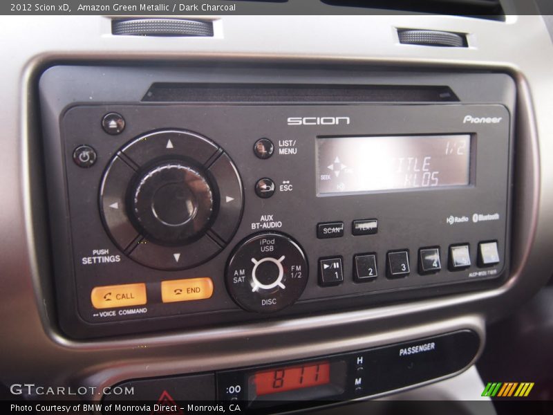 Amazon Green Metallic / Dark Charcoal 2012 Scion xD