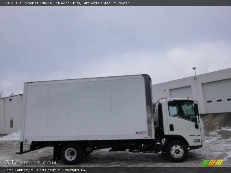 Arc White / Medium Pewter 2014 Isuzu N Series Truck NPR Moving Truck
