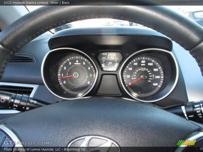 Silver / Black 2012 Hyundai Elantra Limited