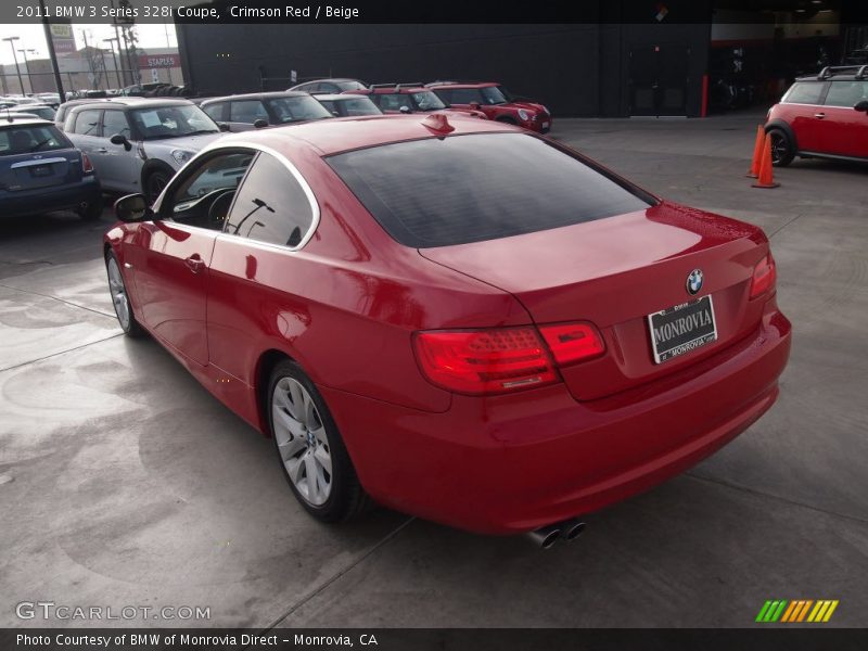 Crimson Red / Beige 2011 BMW 3 Series 328i Coupe