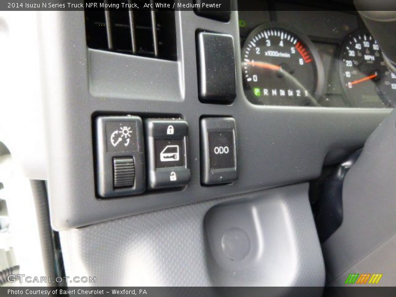 Arc White / Medium Pewter 2014 Isuzu N Series Truck NPR Moving Truck