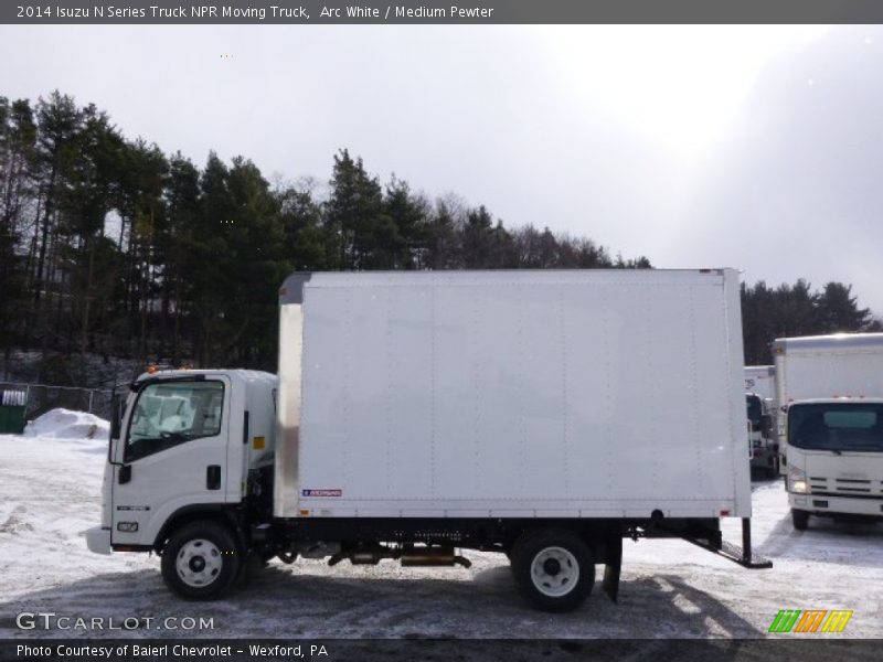 Arc White / Medium Pewter 2014 Isuzu N Series Truck NPR Moving Truck
