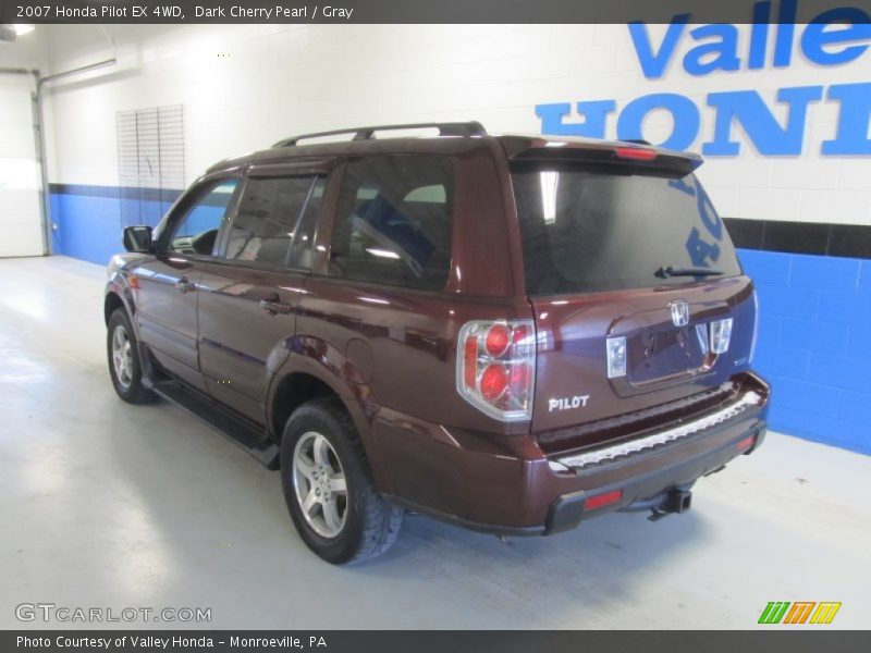 Dark Cherry Pearl / Gray 2007 Honda Pilot EX 4WD