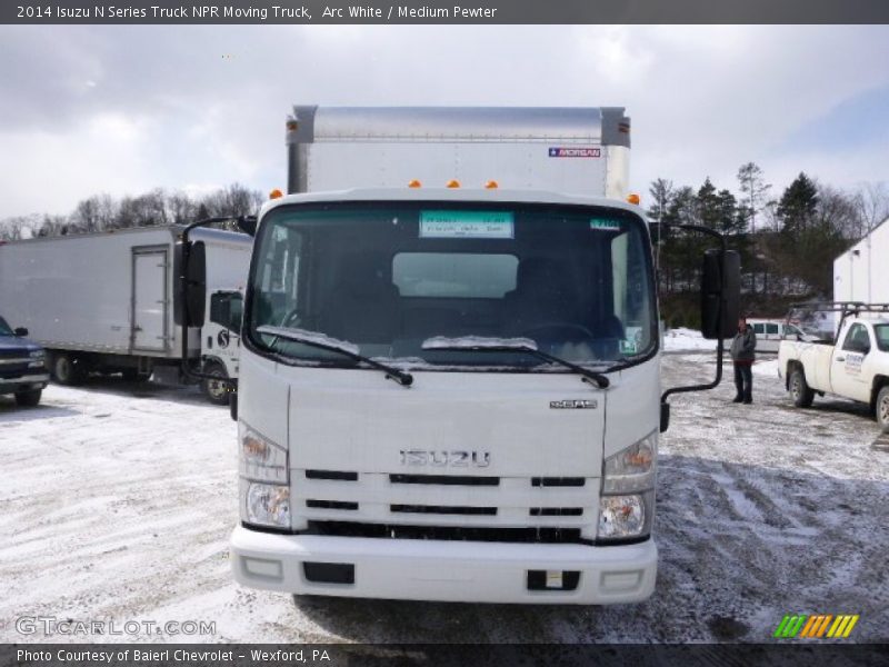 Arc White / Medium Pewter 2014 Isuzu N Series Truck NPR Moving Truck