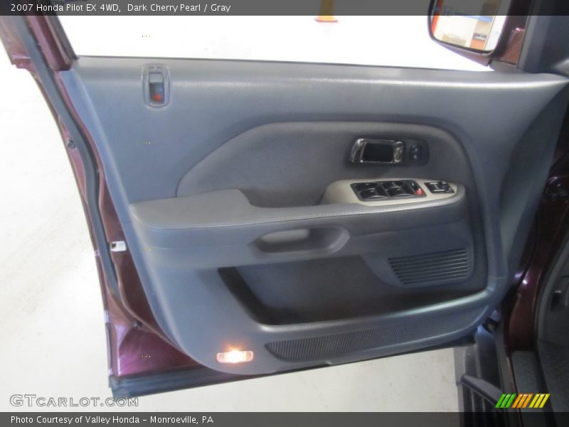 Dark Cherry Pearl / Gray 2007 Honda Pilot EX 4WD