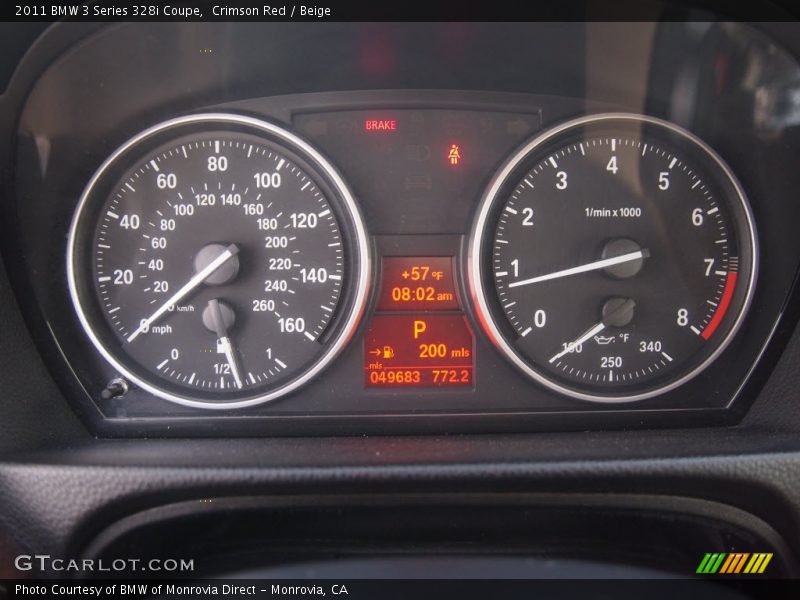 Crimson Red / Beige 2011 BMW 3 Series 328i Coupe