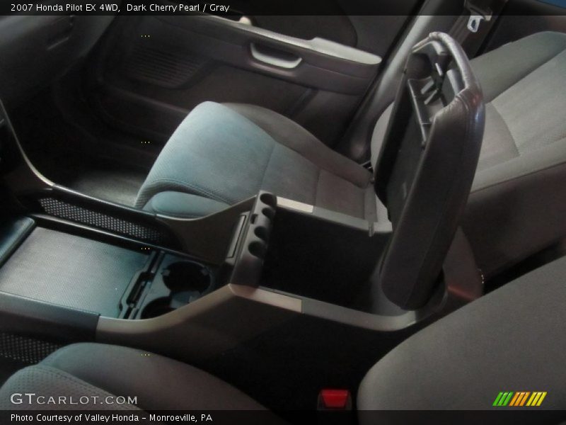 Dark Cherry Pearl / Gray 2007 Honda Pilot EX 4WD